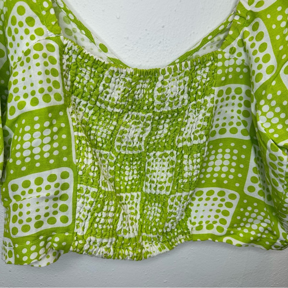 R-197. the Odells Julie Top Green Size XLarge - Picture 9 of 13